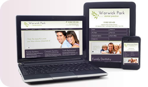 Mobile compatible dental websites